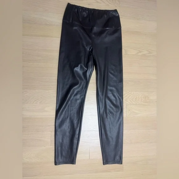 Aritzia Wilfred Free Daria Brown Vegan Leggings L - Picture 4 of 7